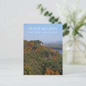 Mississippi River, Herfst Foliage, Effigy Mounds,  Briefkaart (Staand voorkant)