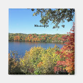 Mississippi River, herfst, Magneet (Voorkant)