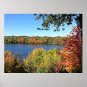 Mississippi River, herfst, Poster (Voorkant)