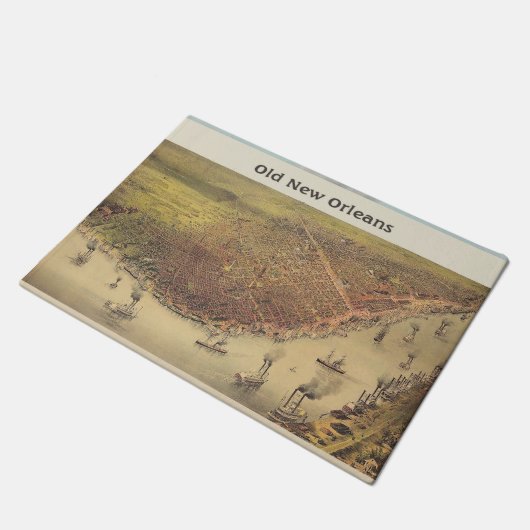 Mississippi River, het waterfront van New Orleans, Deurmat (Schuin)