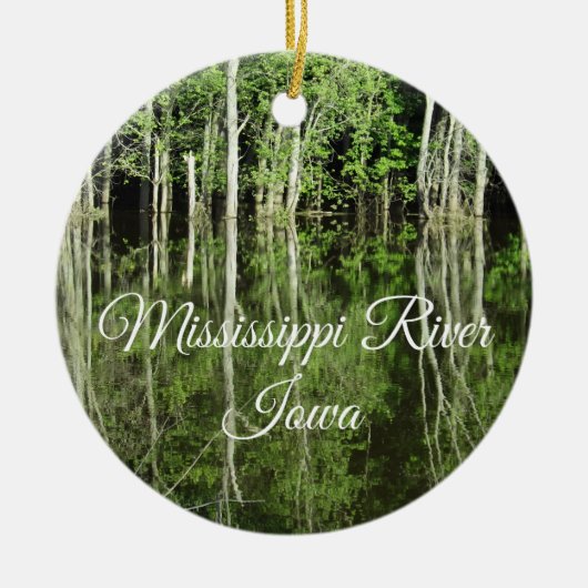 Mississippi River Iowa Banks Keepomwille Ornament (Voorkant)