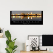Mississippi River - Memphis TN Poster (Thuiskantoor)