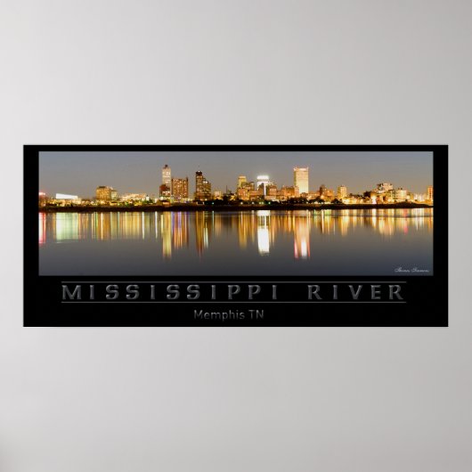 Mississippi River - Memphis TN Poster (Voorkant)