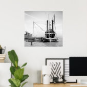 Mississippi River Packet 1905 Poster (Thuiskantoor)