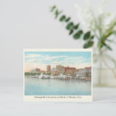 Mississippi River stoomboten en Memphis skyline Briefkaart (Staand voorkant)