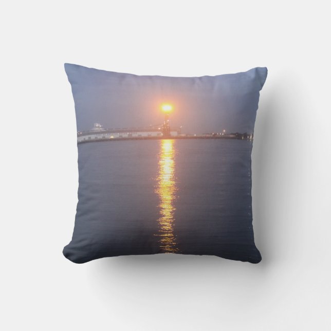 Mississippi River Sunrise kussen (Voorkant)