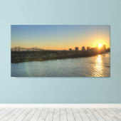 Mississippi River Sunset Canvas (Insitu (Houten vloer))