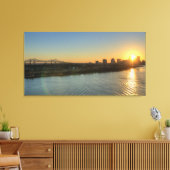 Mississippi River Sunset Canvas Afdruk (Insitu (Woonkamer))