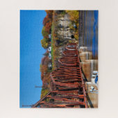 Mississippi River Train Bridge Jigzaag Puzzle Legpuzzel (Verticaal)