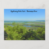 Mississippi River Uitzicht van Wyalusing State Par Briefkaart (Voorkant)
