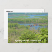 Mississippi River Uitzicht vanaf Wyalusing State P Briefkaart (Voorkant / Achterkant)
