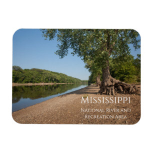 Mississippi, rivier bij Verborgen Herfsten, St. Pa Magneet