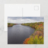 mississippi rivier en beboste banken in minneapoli briefkaart (Voorkant / Achterkant)