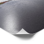 mississippi rivier en beboste banken in minneapoli foto afdruk (Hoek)