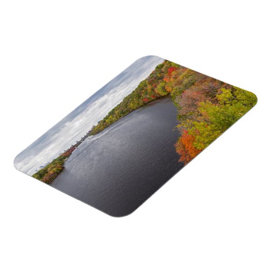 mississippi rivier en beboste banken in minneapoli magneet (Linkerzijde)