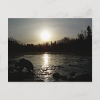 Mississippi rivier - Sunrise reflectie Briefkaart