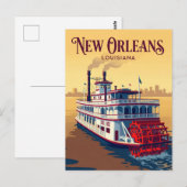 Mississippi rivier VS Briefkaart (Voorkant / Achterkant)