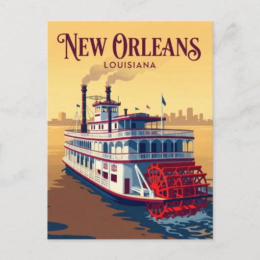 Mississippi rivier VS Briefkaart (Voorkant)
