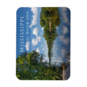 Mississippi Rivier Zonnige Dag, ten noorden van Mi Magneet (Verticaal)