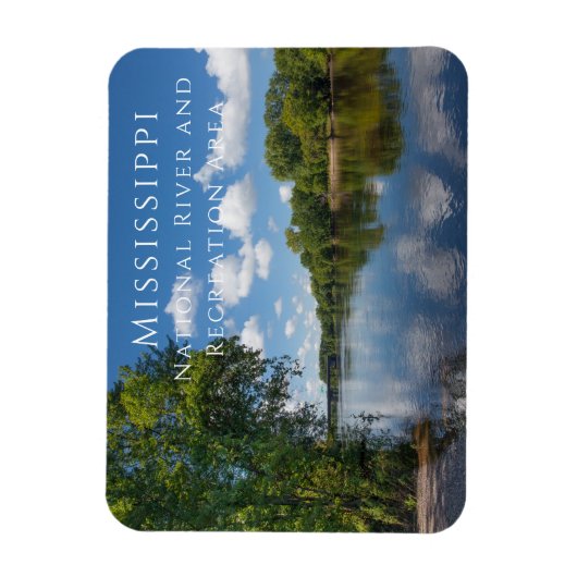 Mississippi Rivier Zonnige Dag, ten noorden van Mi Magneet (Verticaal)