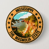 Mississippi Ronde Button 7,6 Cm (Voorkant)