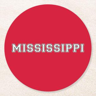 Mississippi Ronde Kartonnen Onderzetter
