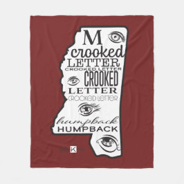 Mississippi Rood Fleece Deken