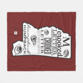 Mississippi Rood Fleece Deken (Voorkant (Horizontaal))