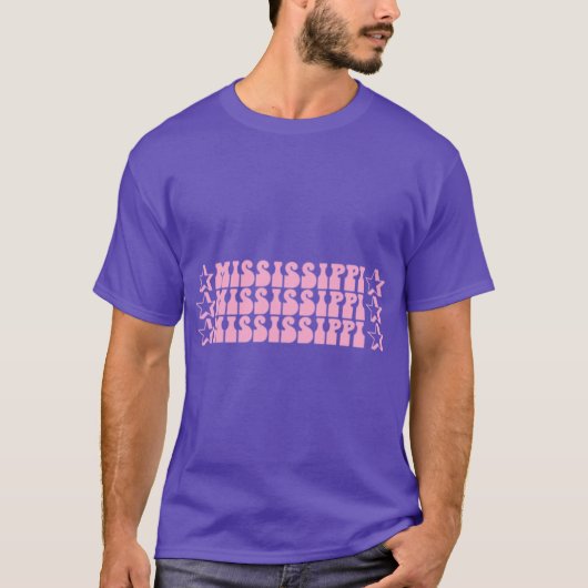 Mississippi Roze T-shirt (Voorkant)