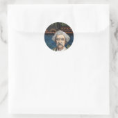 Mississippi Sam Aka Mark Twain Ronde Sticker (Tas)