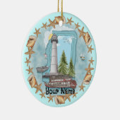 Mississippi Schelpen Vuurtoren Ornament (Rechts)
