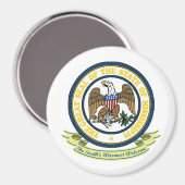 Mississippi Seal Magneet (Voorkant / Achterkant)