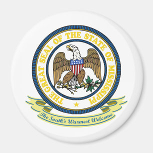 Mississippi Seal Magneet