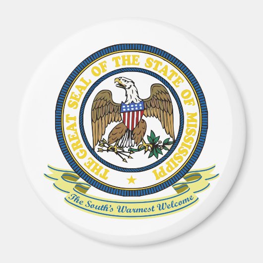 Mississippi Seal Magneet (Voorkant)