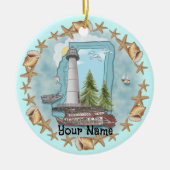 Mississippi Shells Lighthouse Ornament (Voorkant)
