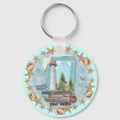 Mississippi Shells Lighthouse sleutelhanger (Voorkant)