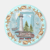 Mississippi Shells vuurtoren magneet (Voorkant)