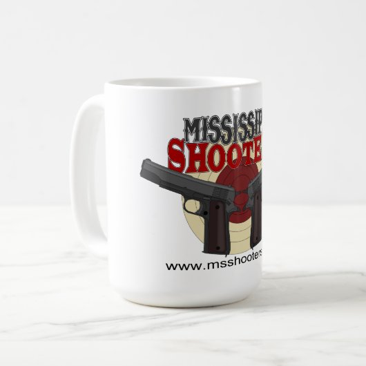 Mississippi Shooters 15oz Coffee-Mok Koffiemok (Voorkant links)