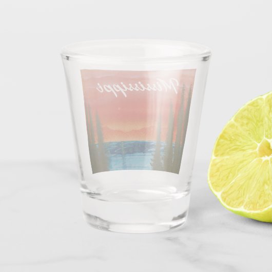 Mississippi Shot Glas (Achterkant)