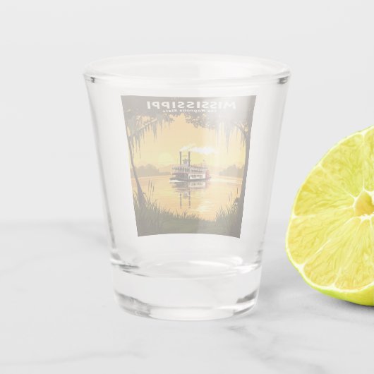  Mississippi Shot Glas (Achterkant)