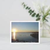 Mississippi Sound Sunset Briefkaart (Staand voorkant)