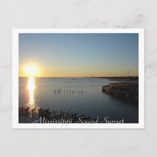 Mississippi Sound Sunset Briefkaart