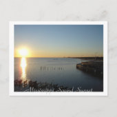 Mississippi Sound Sunset Briefkaart (Voorkant)