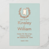 Mississippi State Destination Wedding Folie Uitnodiging (Voorkant)