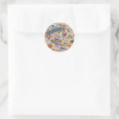 Mississippi State Feestje Ronde Sticker (Tas)