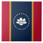 Mississippi State Flag on Tile Tegeltje (Voorkant)