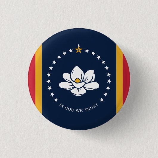 Mississippi State Flag Verenigde Staten Ronde Button 3,2 Cm (Voorkant)