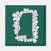 Mississippi State Flower Magneet (Voorkant)