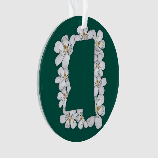 Mississippi State Flower Ornament (voorkant)