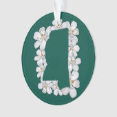 Mississippi State Flower Ornament (voorkant)